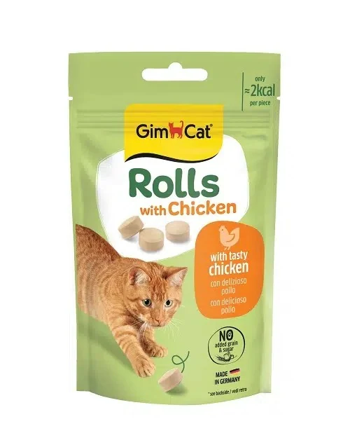 Gimcat Rolls Tavuklu Kedi Ödül Kurabiyesi 50 Gr