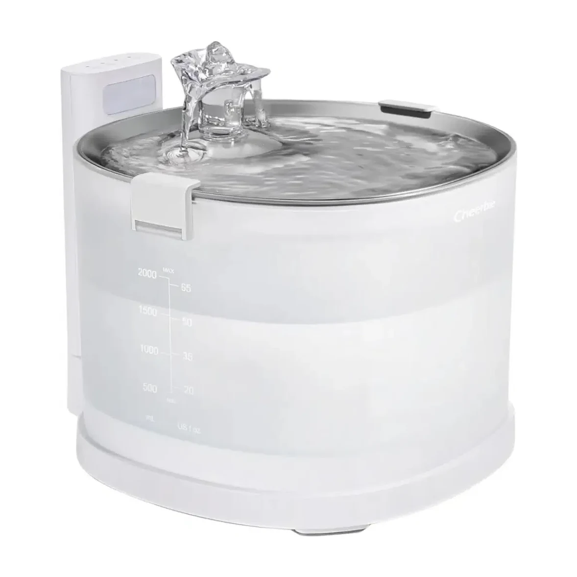 Cheerble E1+ Çelik Hazneli Şarjlı Otomatik Kedi Su Pınarı 2 Litre