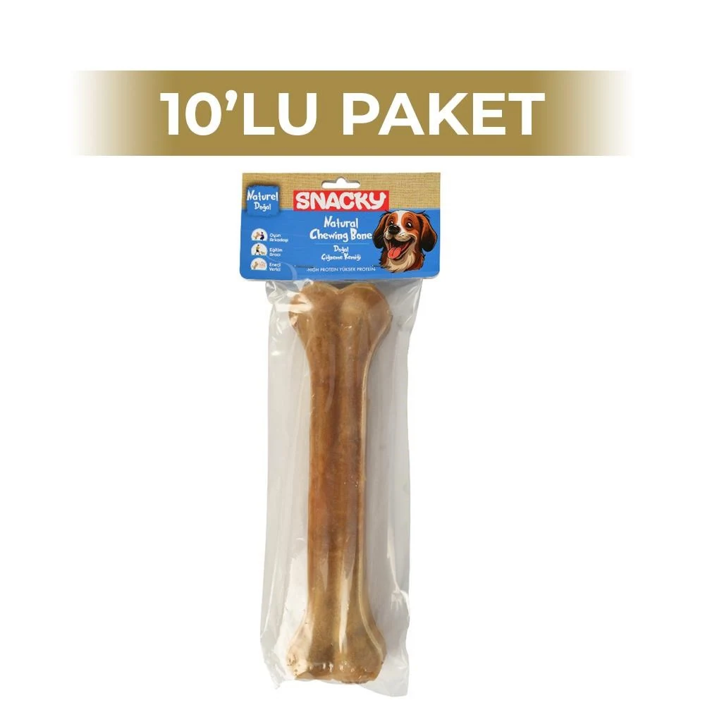 Snacky Natural Köpek Çiğneme Kemiği 25 cm 10 Paket