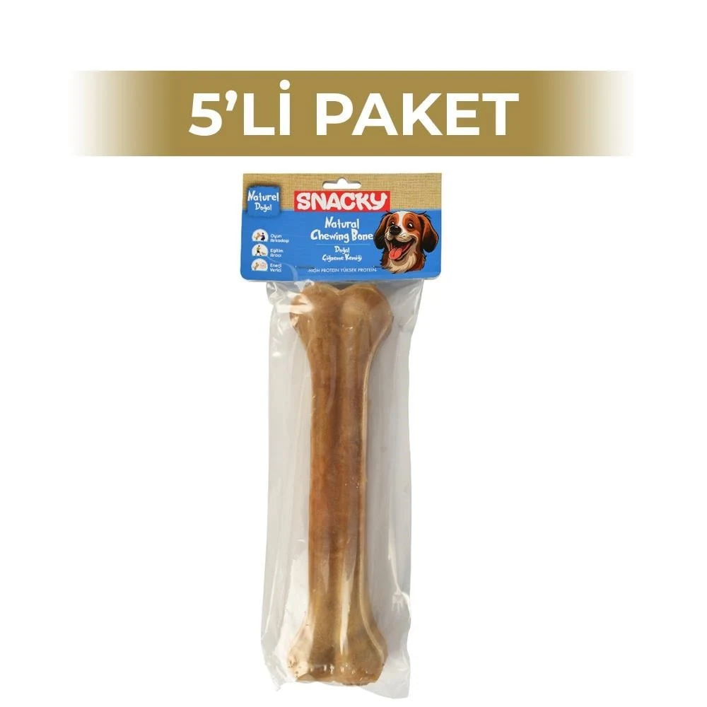 Snacky Natural Köpek Çiğneme Kemiği 25 cm 5 Paket