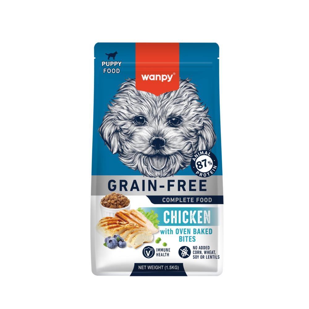 Wanpy Tahılsız Tavuklu Yavru Köpek Maması 1,5 kg
