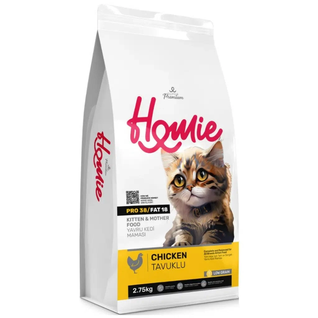 Homie Düşük Tahıllı Mother & Kitten Tavuklu Yavru Kedi Maması 2.75 Kg