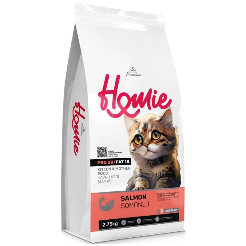 Homie Düşük Tahıllı Mother & Kitten Somonlu Yavru Kedi Maması 2.75 Kg
