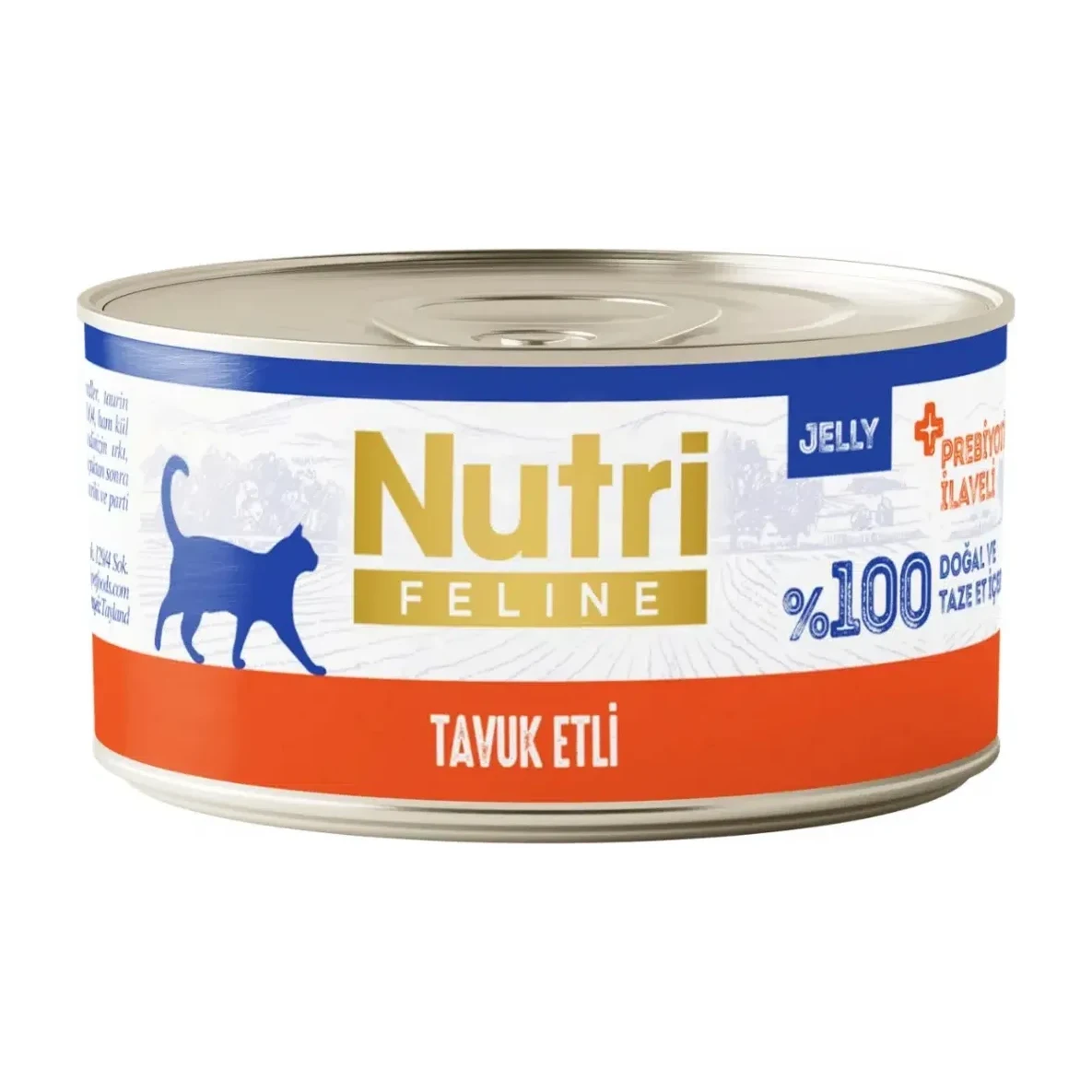 Nutri Feline Tavuk Etli Tahılsız Yetişkin Kedi Konservesi Jelly 70 Gr