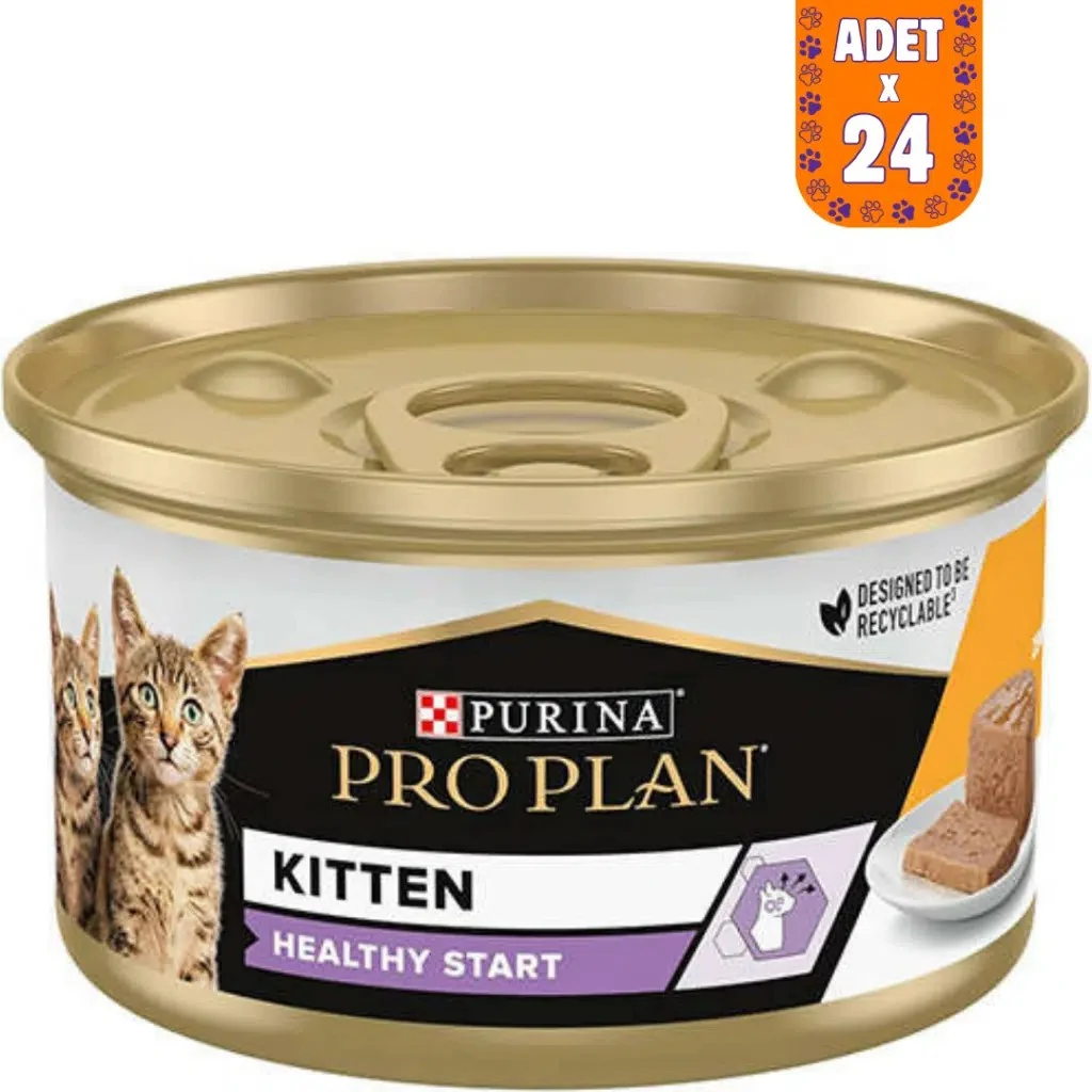 Pro Plan Kitten Tavuklu Yavru Kedi Konserve Maması 85 Gr 24 Adet