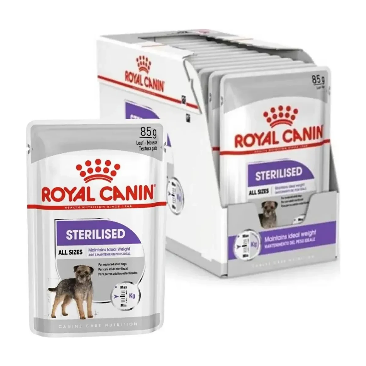 Royal Canin Sterilised Kısırlaştırılmış Köpek Yaş Maması 85 Gr 12 Adet
