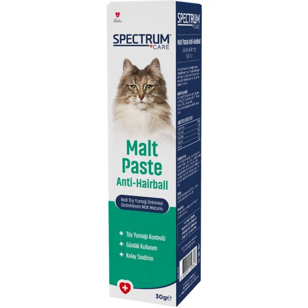 Spectrum Anti-Hairball Kedi Tüy Yumağı Önlemeyi Destekleyen Malt Macun