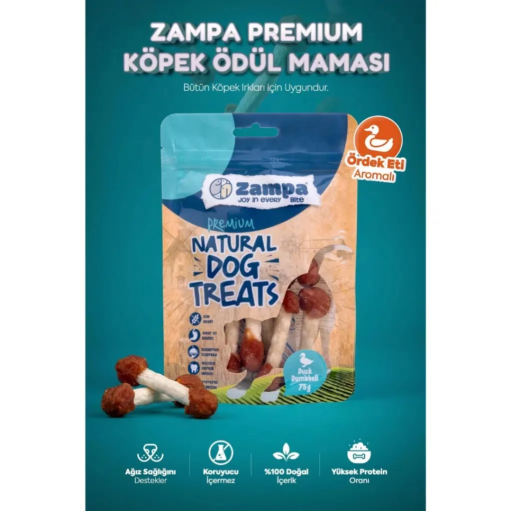 Zampa Ördek Etli Dambıl Köpek Ödülü 75 Gr