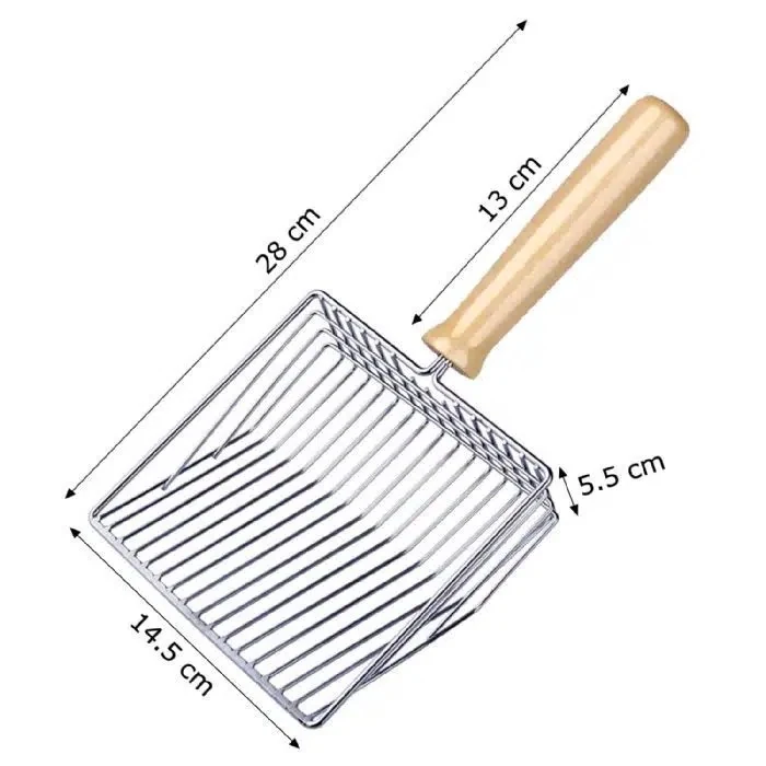 Ahşap Saplı Metal Kum Temizleme Küreği
