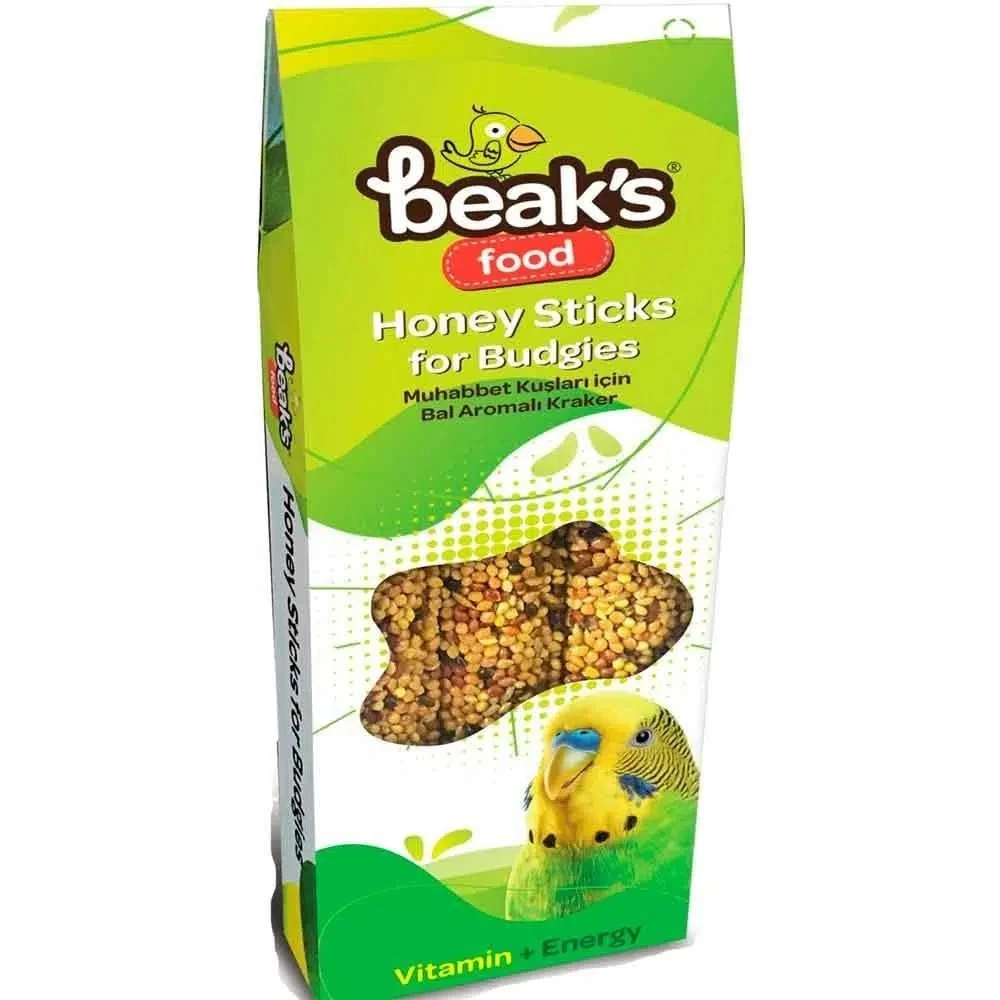 Beaks Ballı Muhabbet Kuşu Krakeri 3 Lü