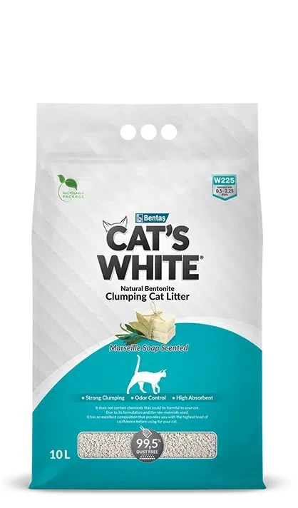 Cats White Marsilya Sabunlu Kedi Kumu 10 Lt