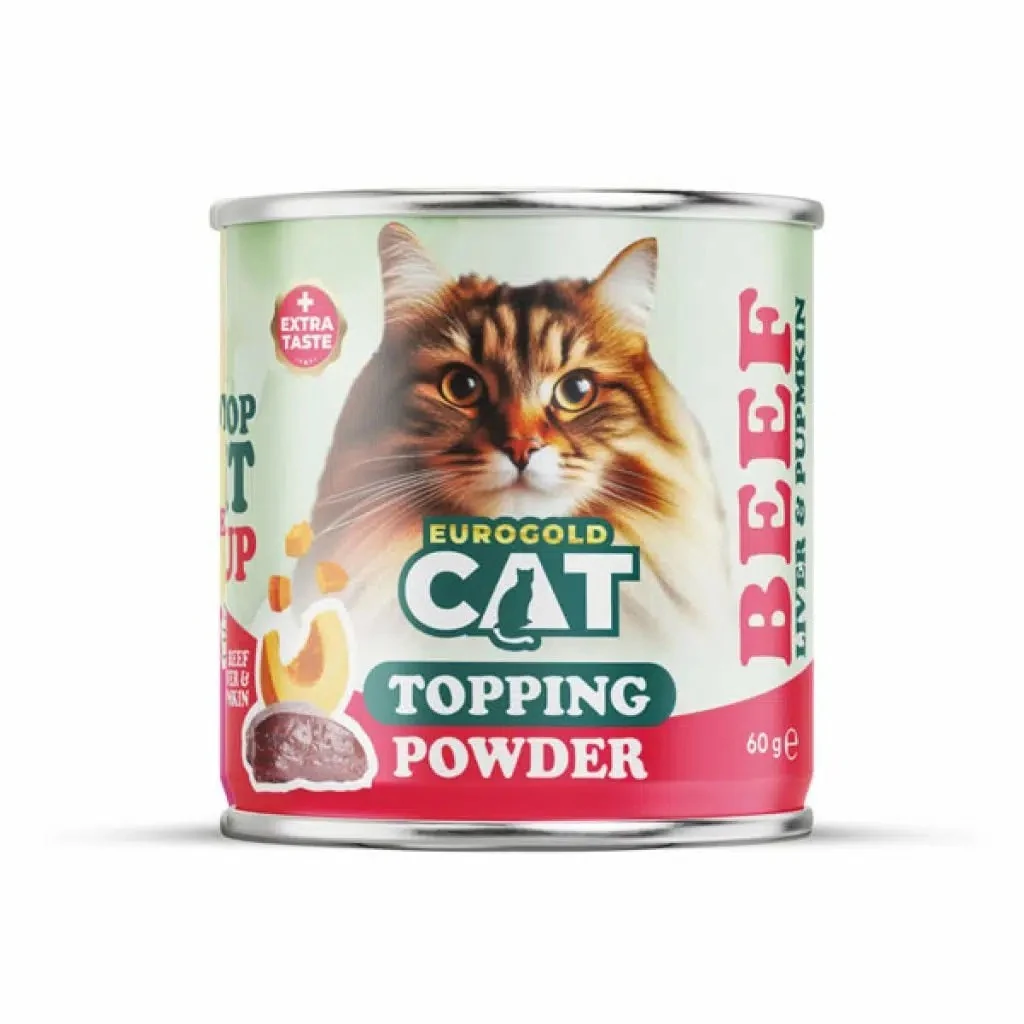 Eurogold Cat Topping Sığır Etli Ciğerli İştah Artırıcı Toz FDTOP-010