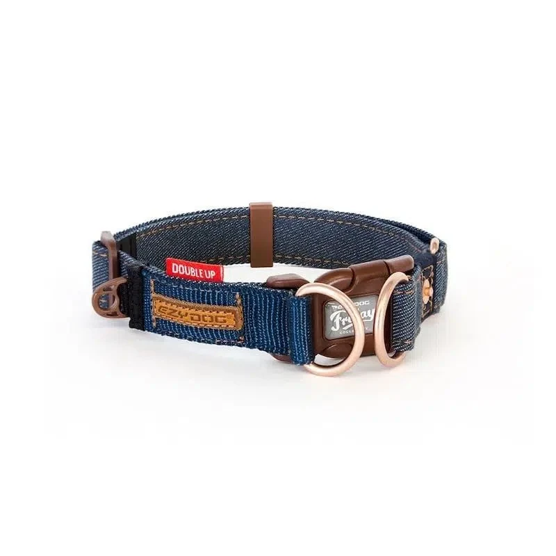 Ezydog Köpek Boyun Tasması Double Up Collar Denim Xl