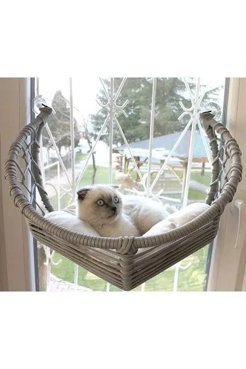 Lüxperi Hilal Cama Yapışan Kedi Yatağı 40 cm