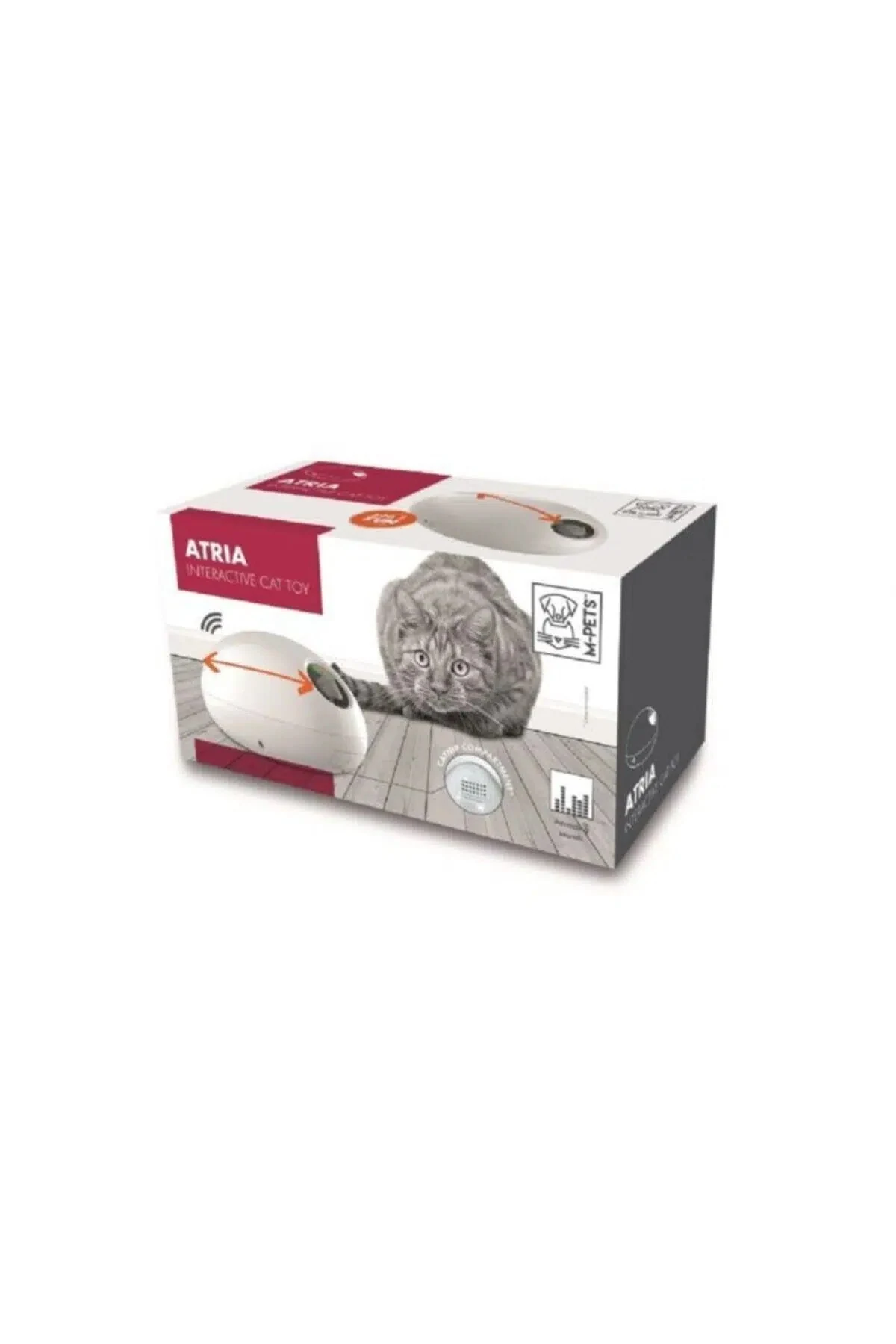 M-PETS Atrıa Interaktif Kedi Oyuncağı White 20631399