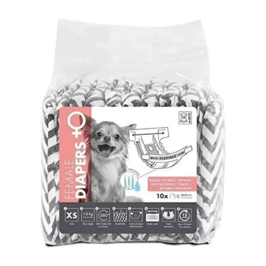 M-PETS DIAPERS REGL KÜLOT BEZ XS 10lu 10116599