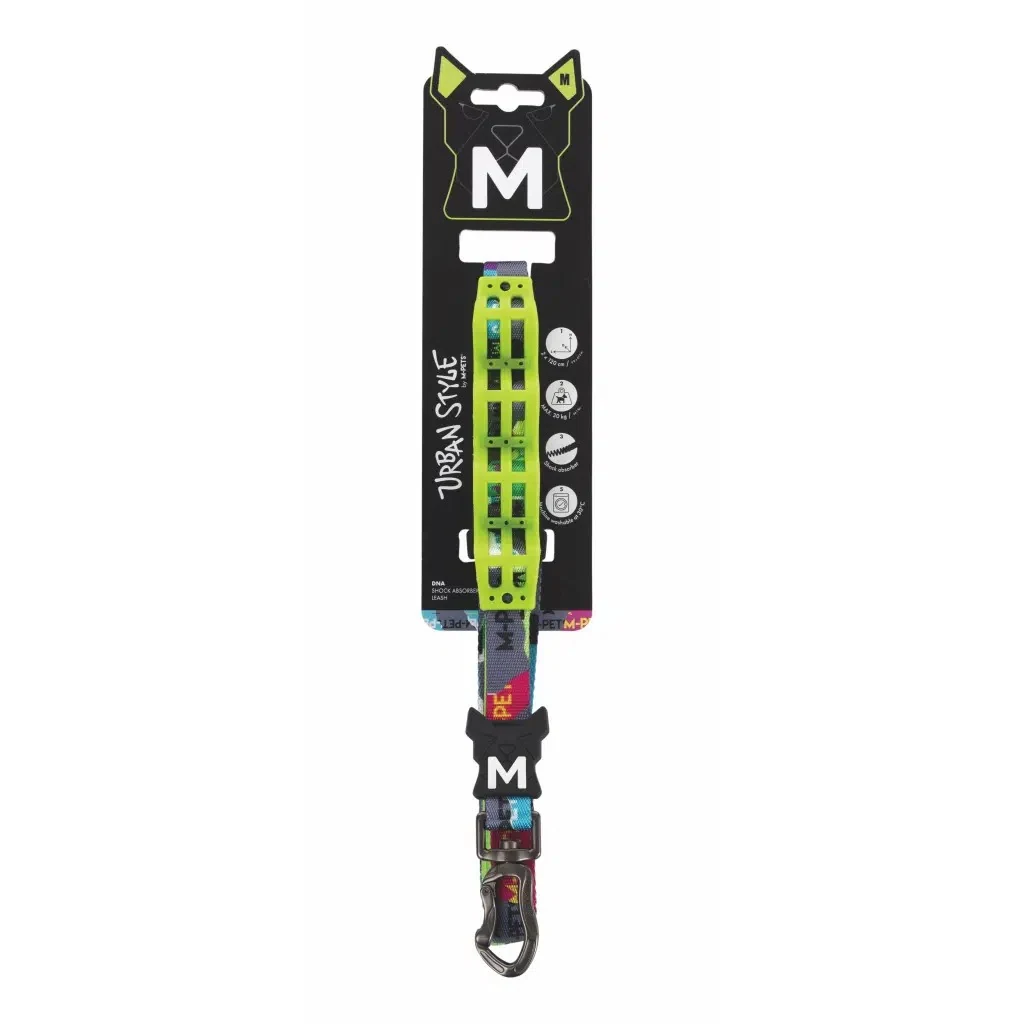 M-PETS URBAN DNA ŞOK EMİCİLİ GEZDİRME TASMASI M 120cm