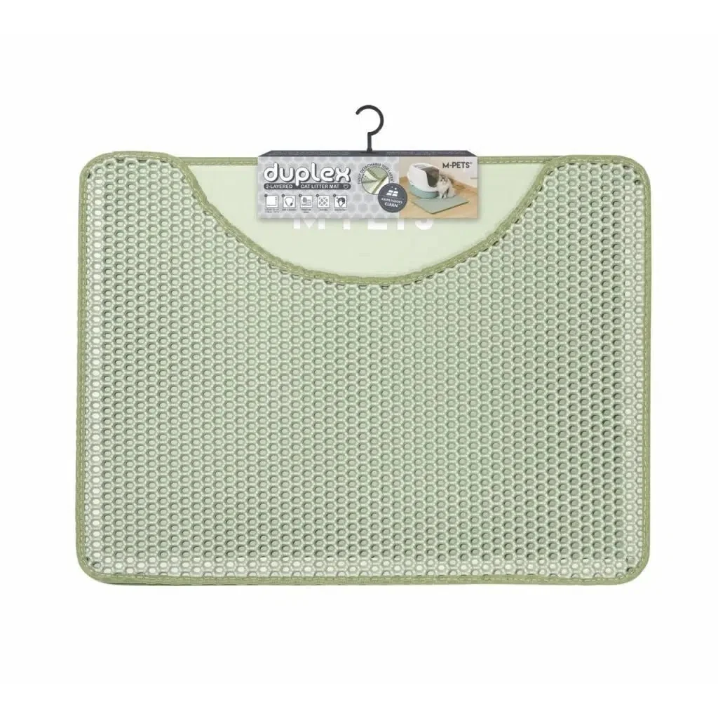 M-Pets Duplex Elekli Kedi Kumu Paspası 60x45cm Yeşil