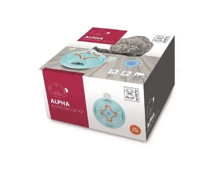 M-pets Alpha İnteraktif Kedi Oyuncağı Mavi 20632917