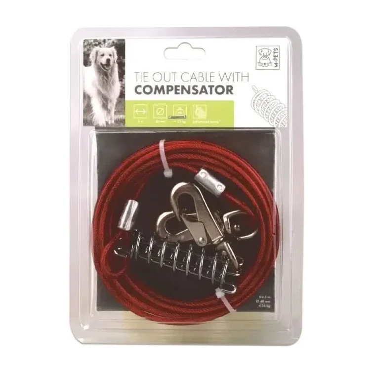 M-pets Compensator Köpek Bahçe Bağlama Çelik Halatı 5 M 10801405