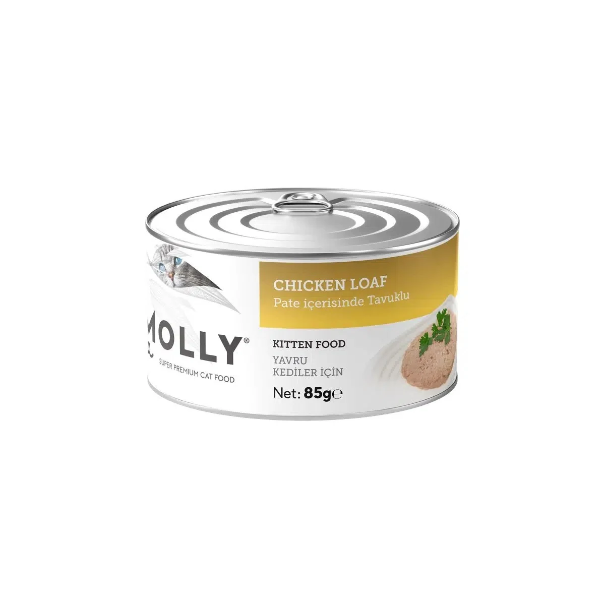 Molly Tavuklu Ezme Yavru Kedi Konservesi 85gr
