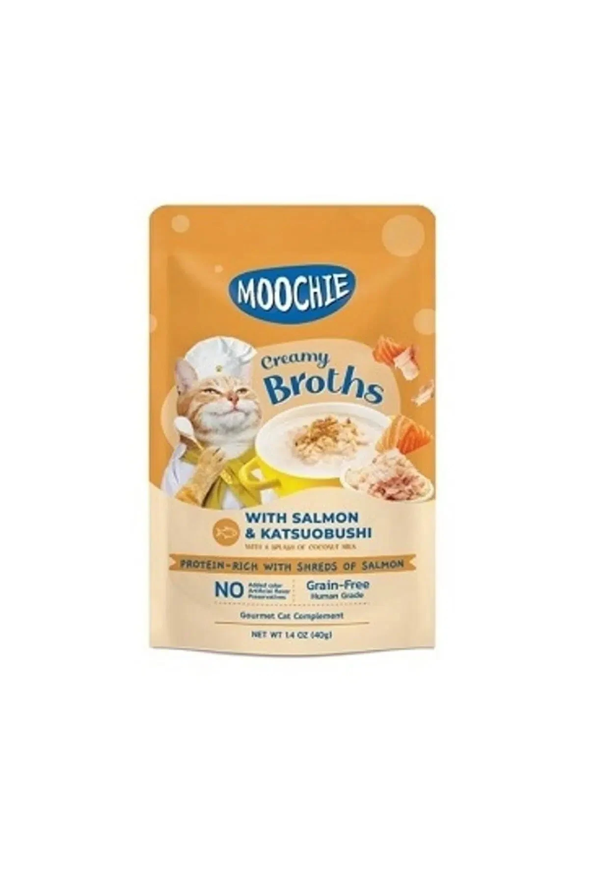 Moochie Ton Balıklı Somonlu Kedi Çorbası 40 Gr