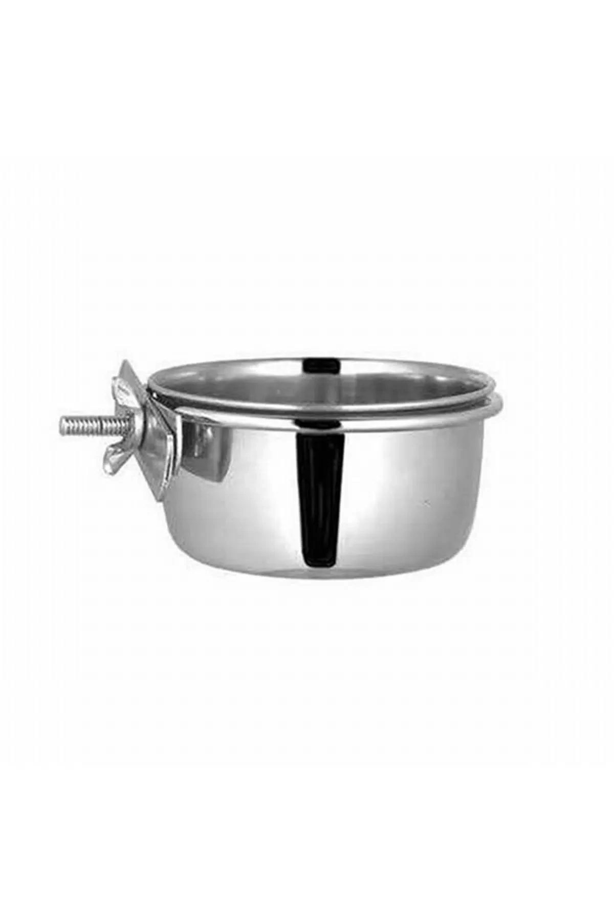 Orijin Vidalı Metal Kuş Yem Kabı 20 Oz 12,5 Cm