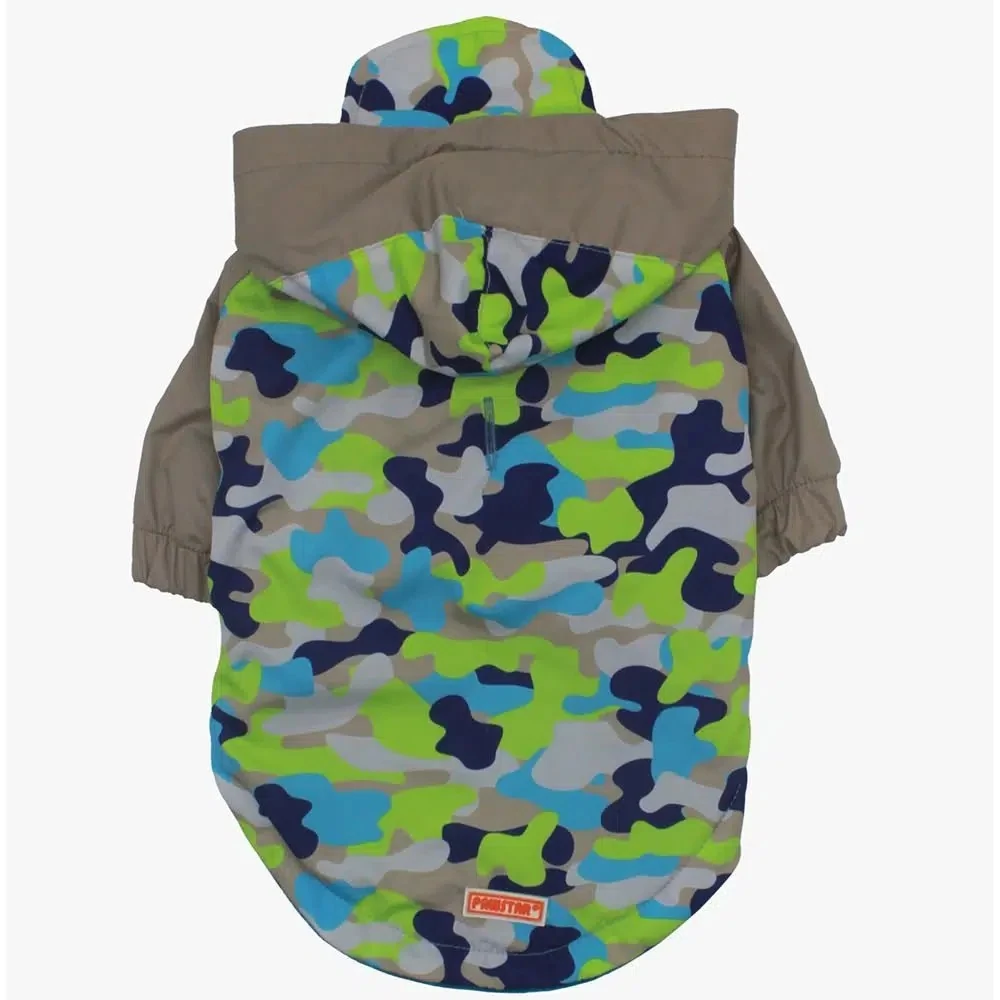 Pawstar Büyük Irk Köpek Yağmurluğu Kamuflaj 22560 - 6XL