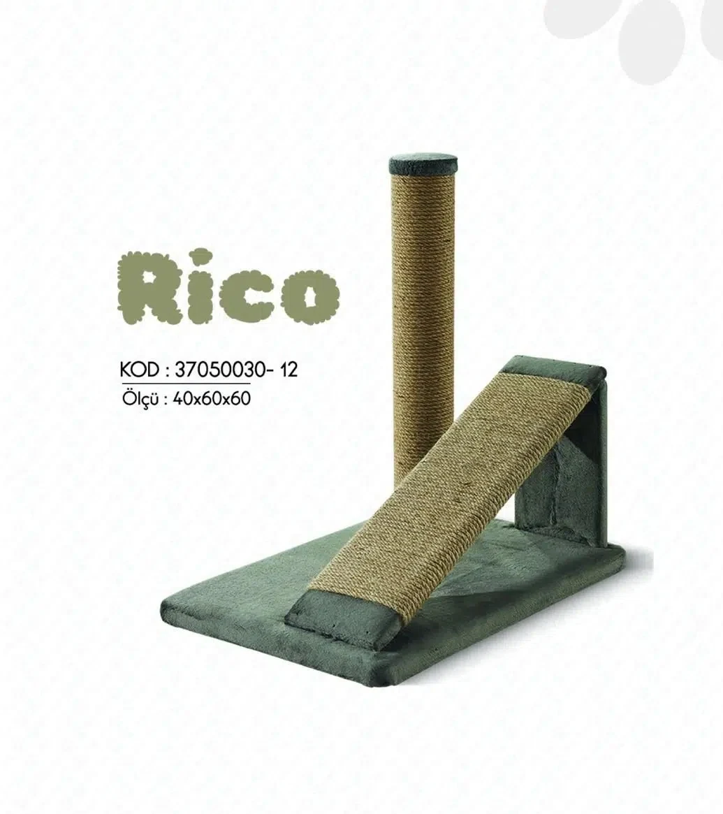 Woolart Rico Kedi Tırmalama Tahtası Bej 40*60*61H