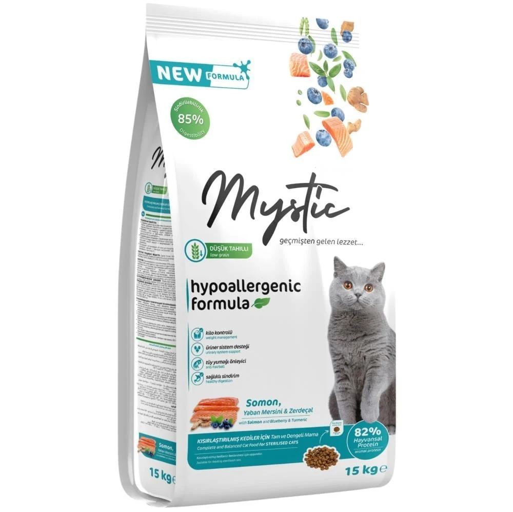 Mystic Somonlu Kısırlaştırılmış Kedi Maması 15 kg