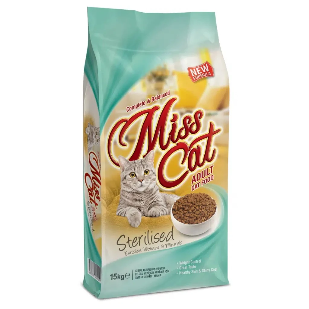Miss Cat Sterilised Tavuklu Kısırlaştırılmış Kedi Maması 15 Kg