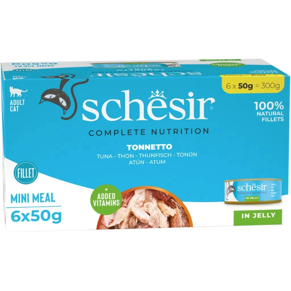 Schesir Multipack Ton Balıklı Jöle İçinde Kedi Konservesi 6x50 Gr