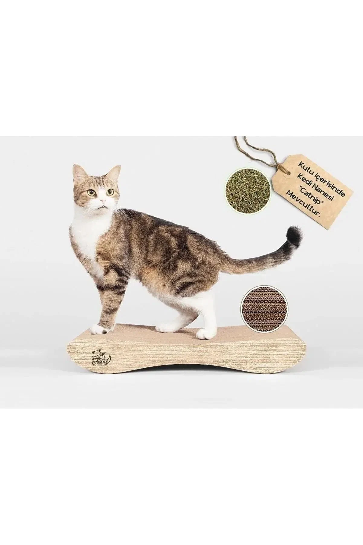 Felidae oluklu mukavva tırmalama kanepesi no:1
