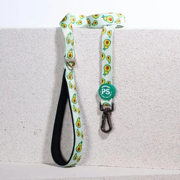 Pawstar Avocado Desenli Şerit Köpek Gezdirme Sevk Kayışı 2*120 Cm