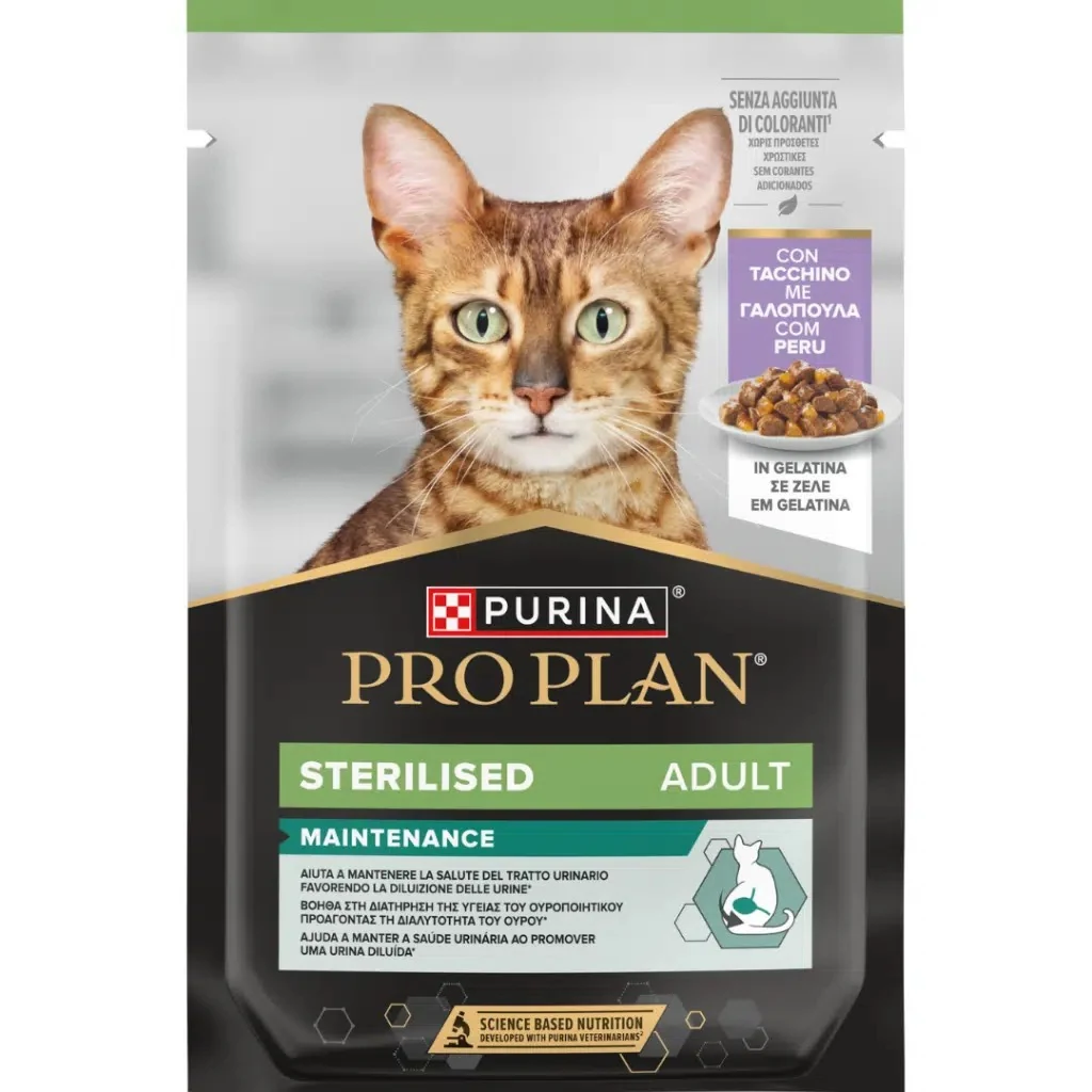 Pro Plan Sterilised Jöle İçerisinde Hindi Etli Kısırlaştırılmış Kedi Yaş Maması Pouch 85 Gr 26 Adet