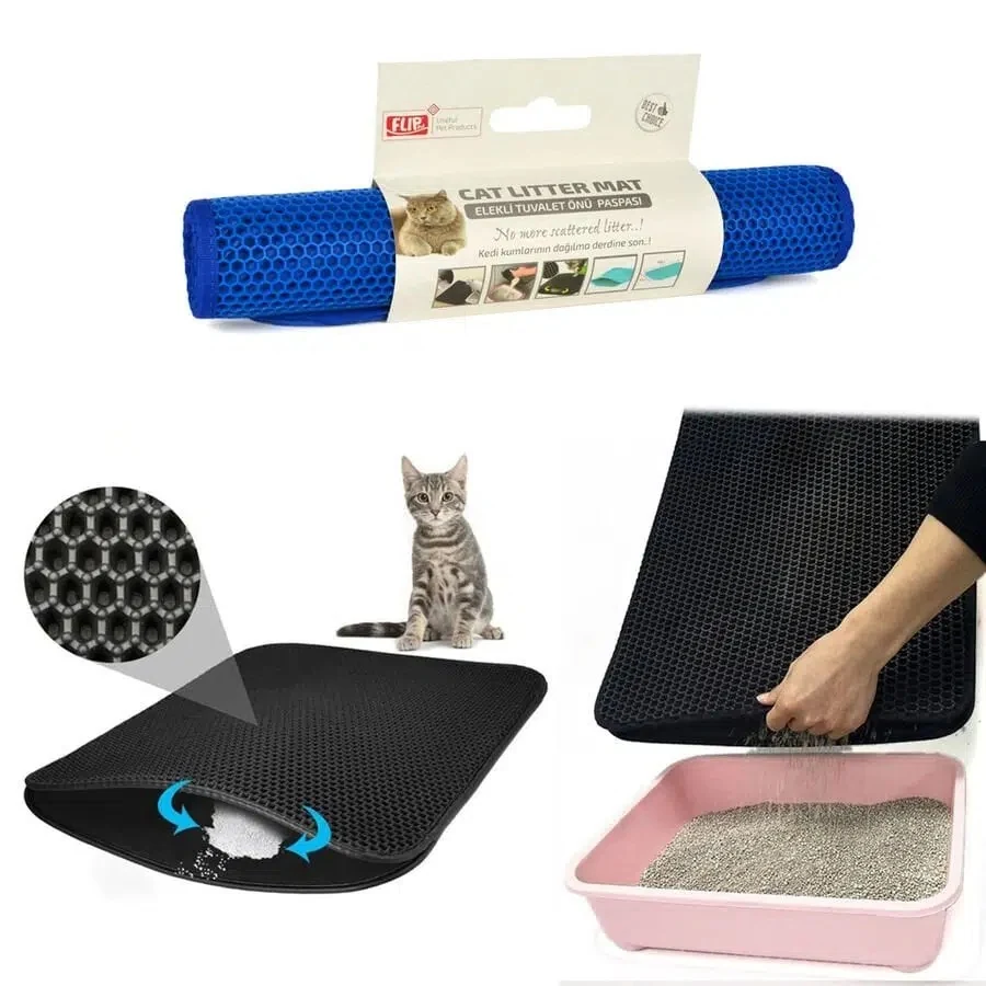 Flip Lüx Kedi Kumu Toplama Paspası 60*40 cm