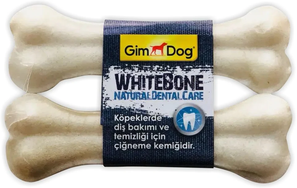 GimDog White Bone Press Kemik 14 Cm -120 Gr ( 2'li Paket )