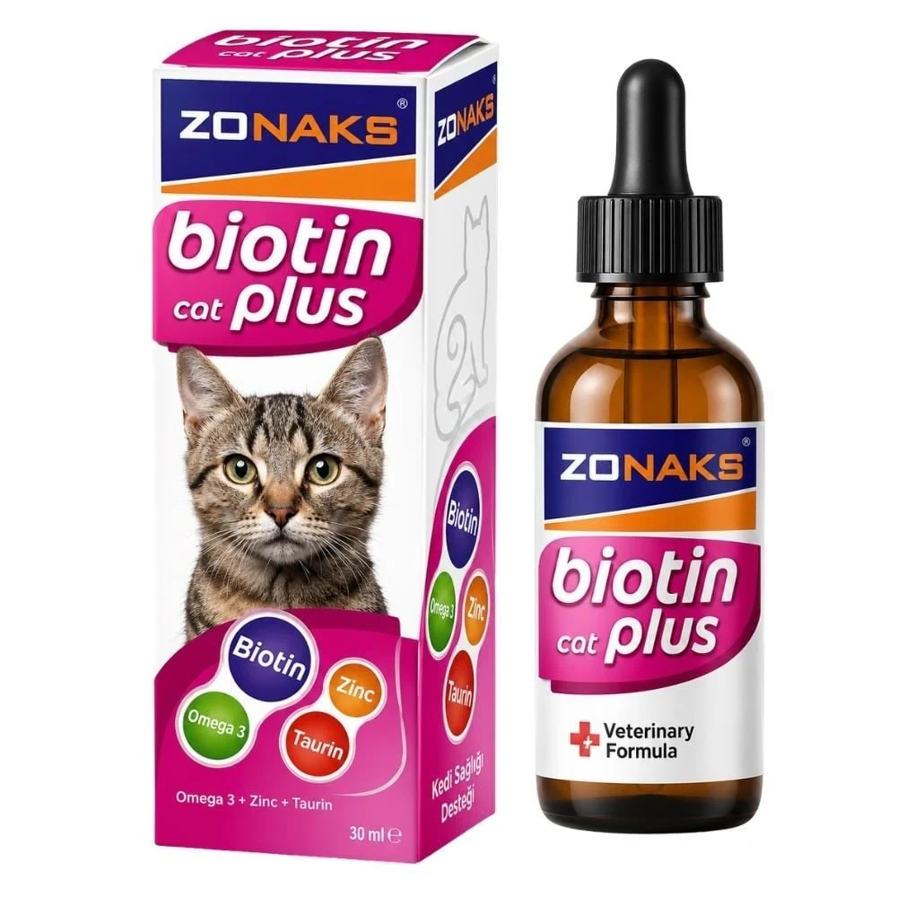 Zonaks Kedi Tüy Dökümü Azaltıcı Biotin Plus 50 ml
