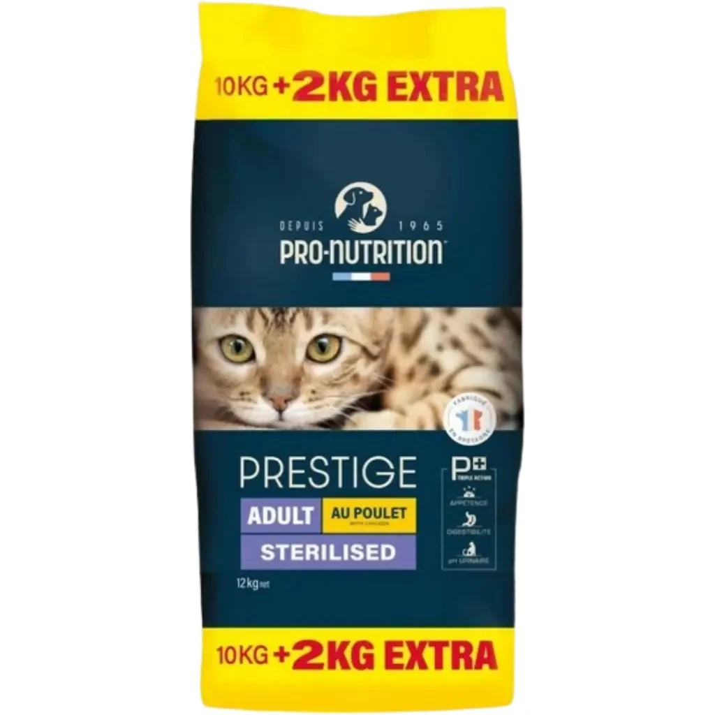 Pro Nutrition Prestige Sterilised Tavuklu Kısırlaştırılmış Kedi Maması 10+2 Kg