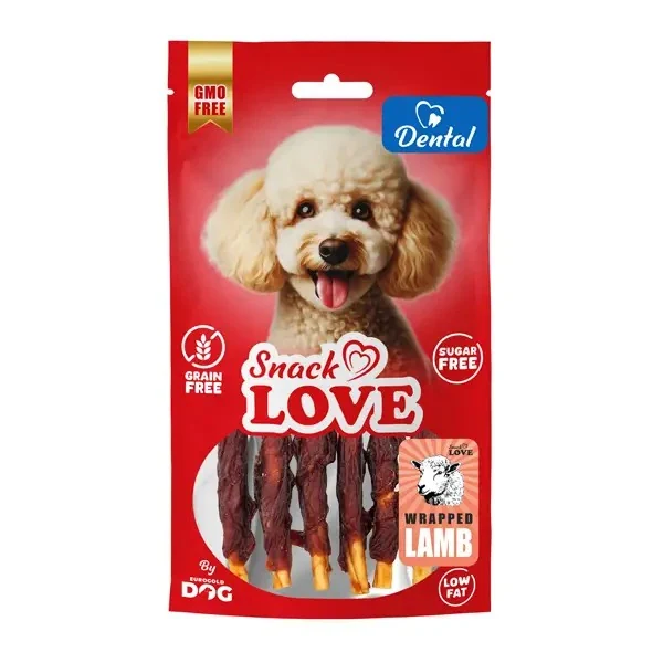 Eurodog Dental Kuzu Sargılı Kemik Köpek Ödülü 70 Gr
