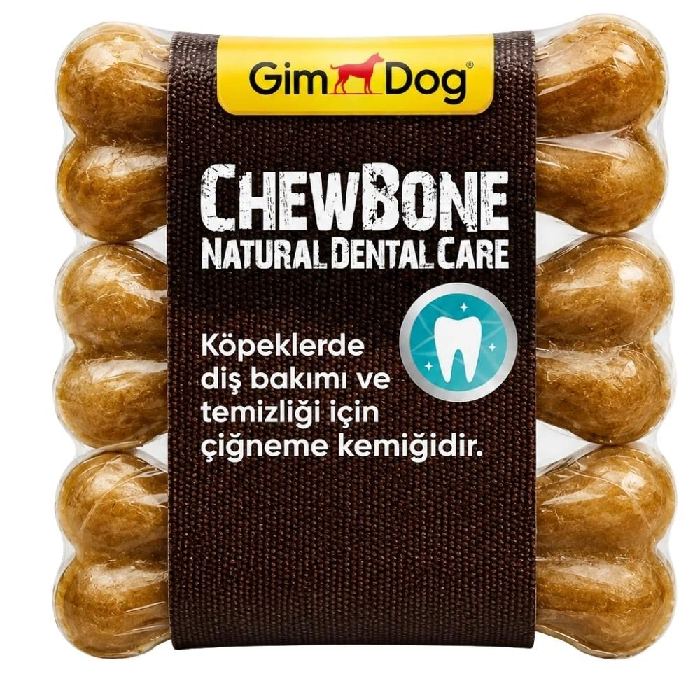 GimDog Mordimi Natural Press Kemik Köpek Ödülü 9 cm 3'lü