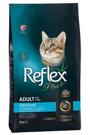Reflex Plus Somonlu Kısırlaştırılmış Kedi Maması 8kg