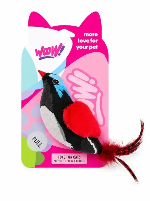 Wow Sesli Kuş Kedi Oyuncağı
