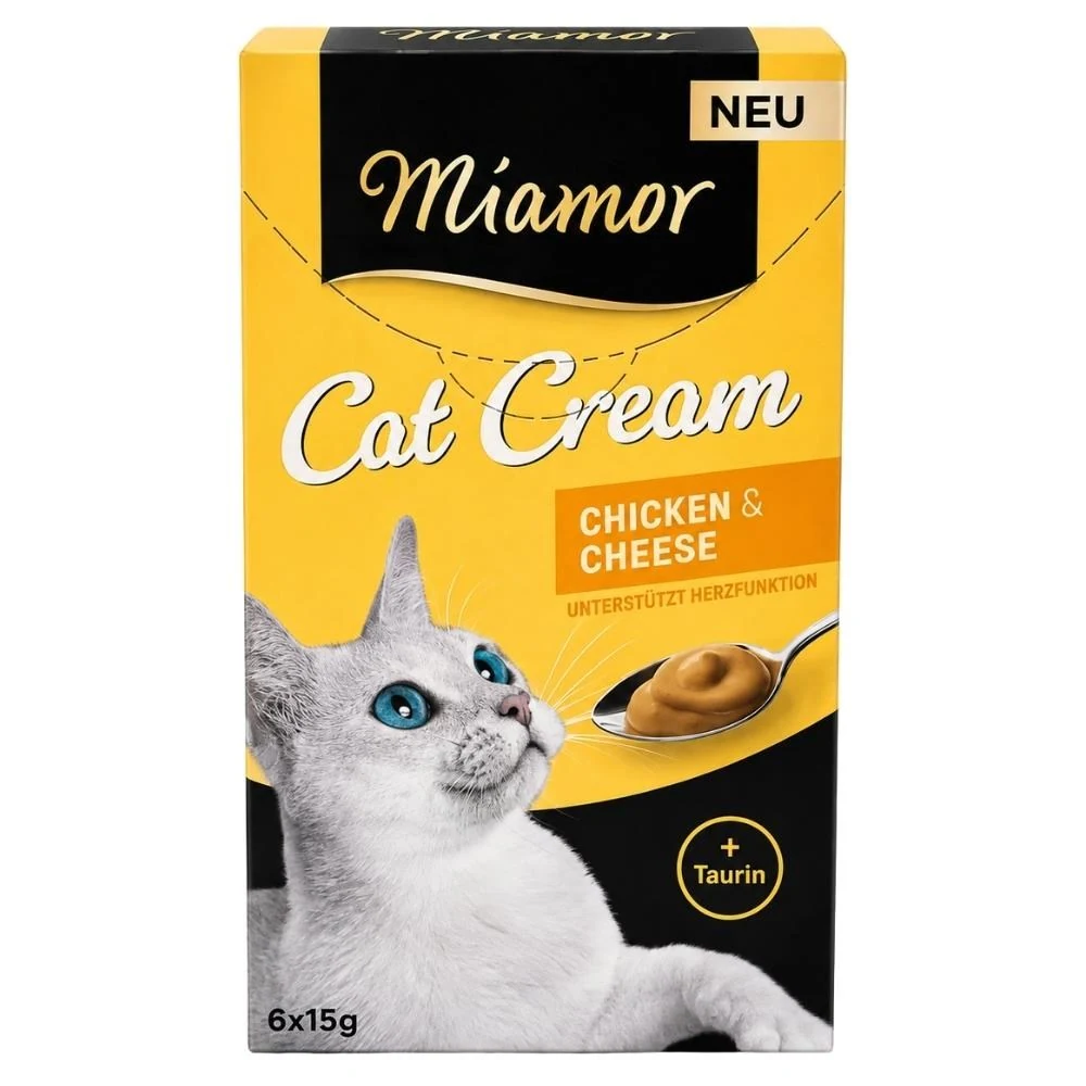 Miamor Cream Peynir ve Tavuklu Kedi Krema Ödülü 6x15 gr