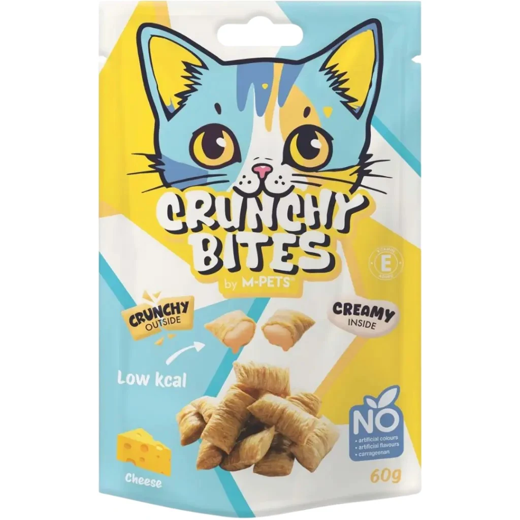 M-Pets Crunchy Bites Peynirli Kedi Ödülü 60 Gr