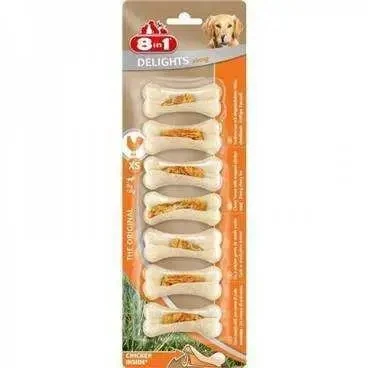 8in1 Delights Bones Pres Tavuklu Ağız Bakım Kemiği S 7 li