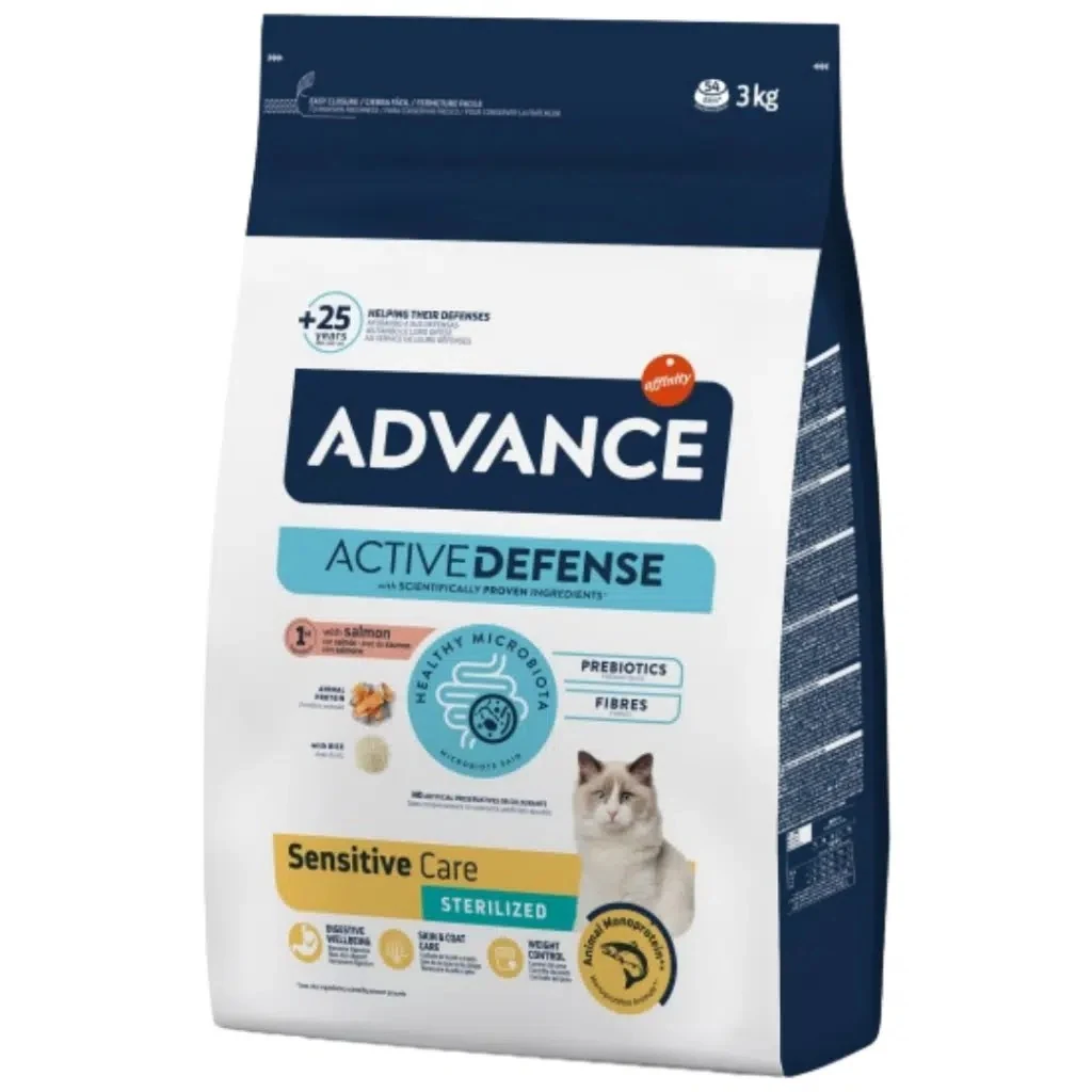 Advance Sensitive Sterilised Somonlu Kısırlaştırılmış Kedi Maması