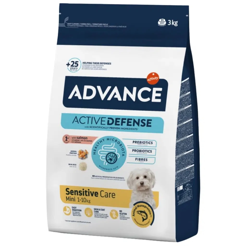 Advance Mini Sensitive Somonlu Küçük Irk Yetişkin Köpek Maması