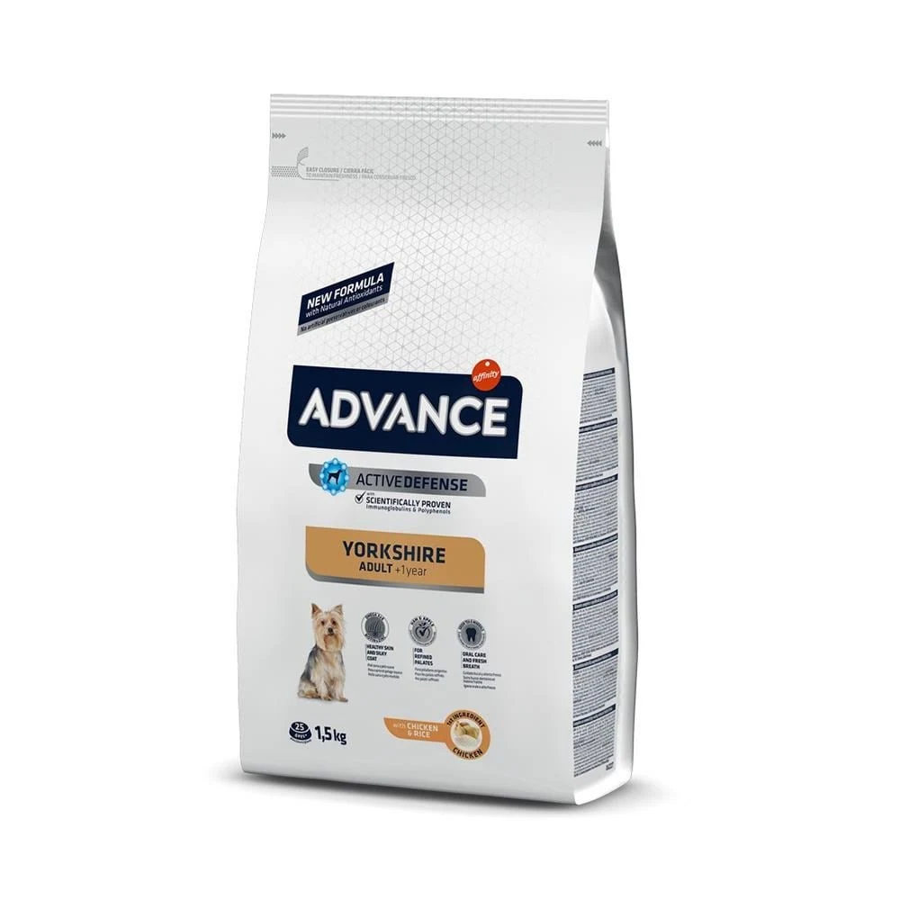 Advance Yorkshire Terrier Tavuklu Pirinçli Köpek Maması 1,5 kg