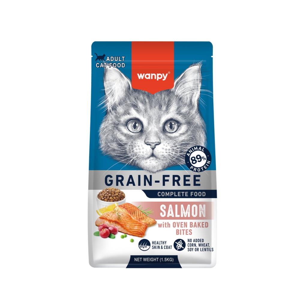 Wanpy Tahılsız Somonlu Yetişkin Kedi Maması